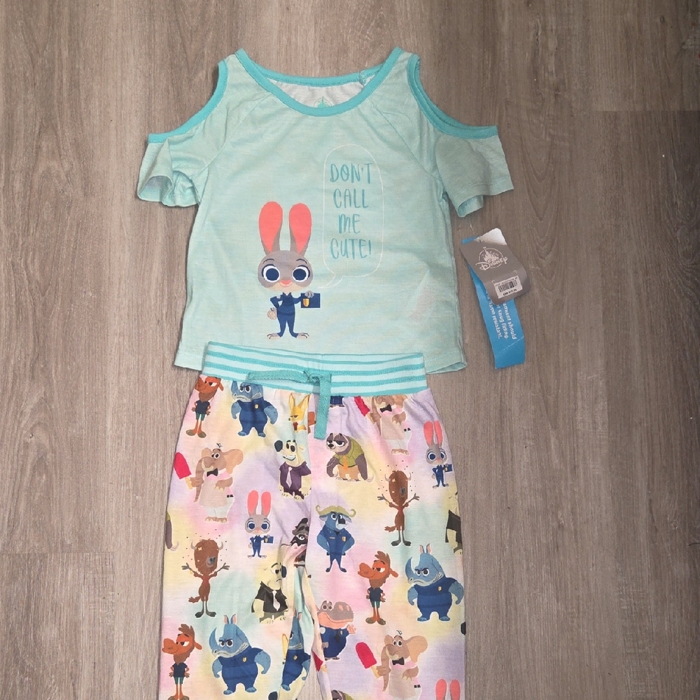 Disney Kids Pajama Set - Light Blue and Multicolor